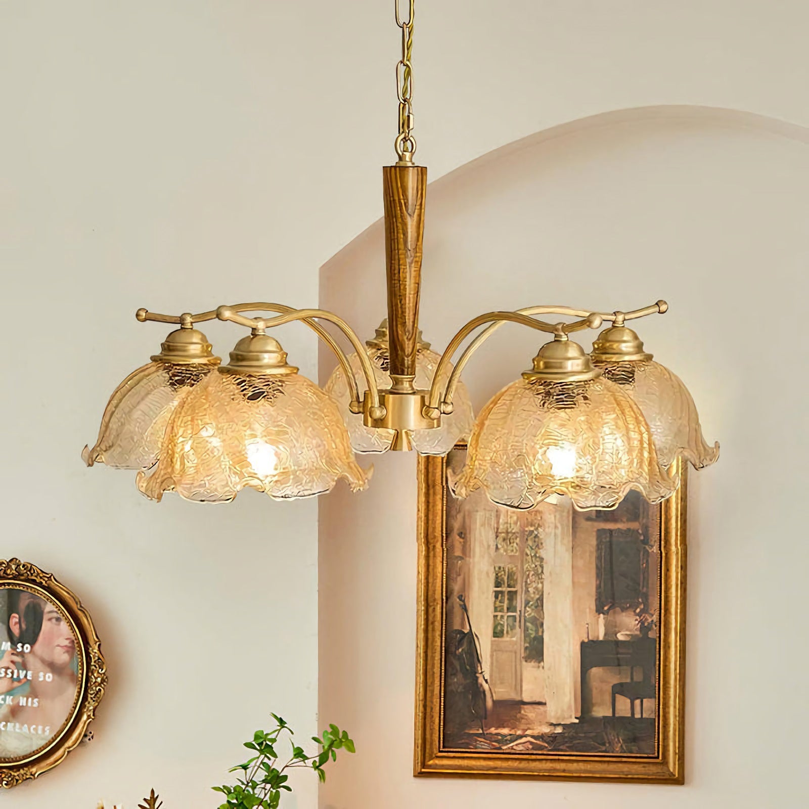 Vintage Petal Chandelier