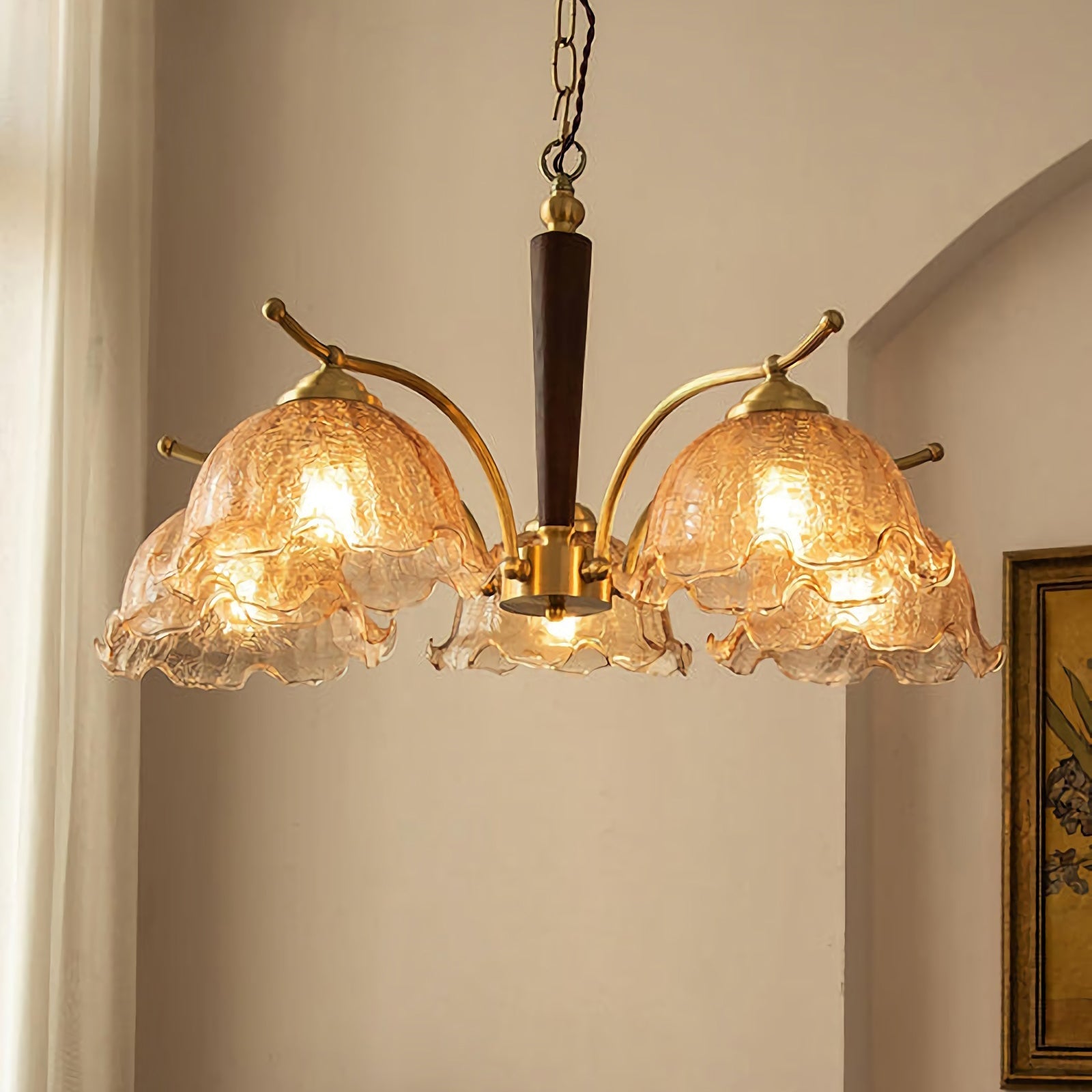 Vintage Petal Chandelier
