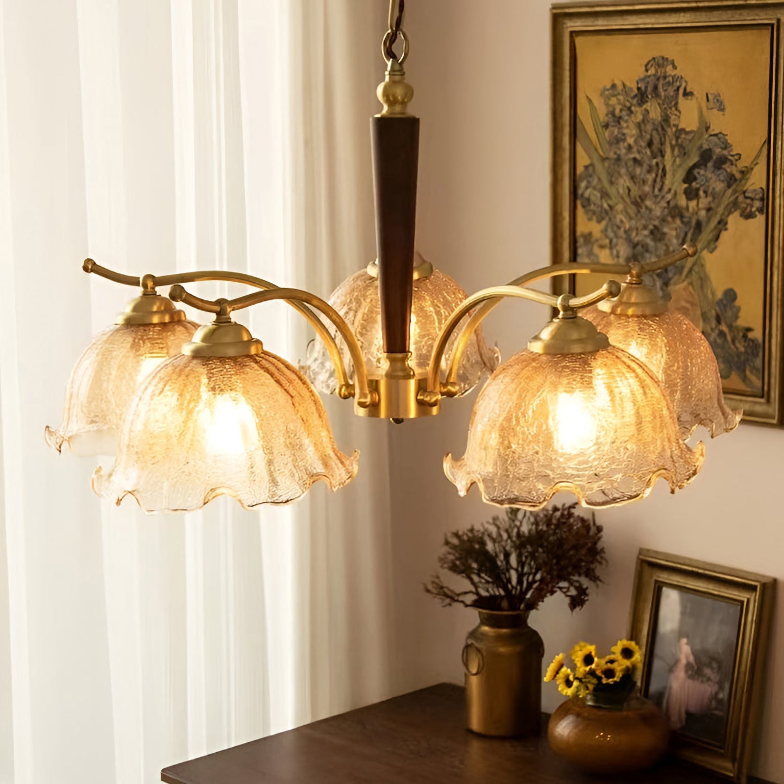 Vintage Petal Chandelier