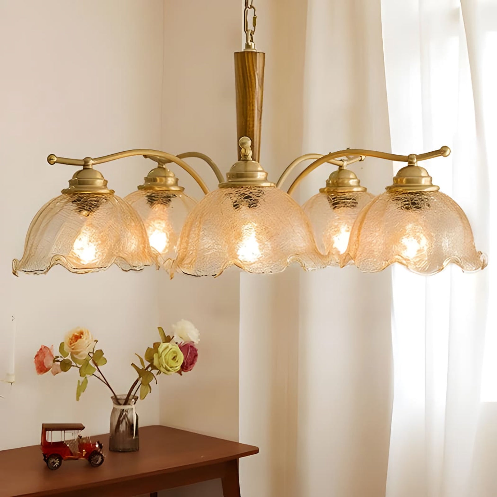 Vintage Petal Chandelier