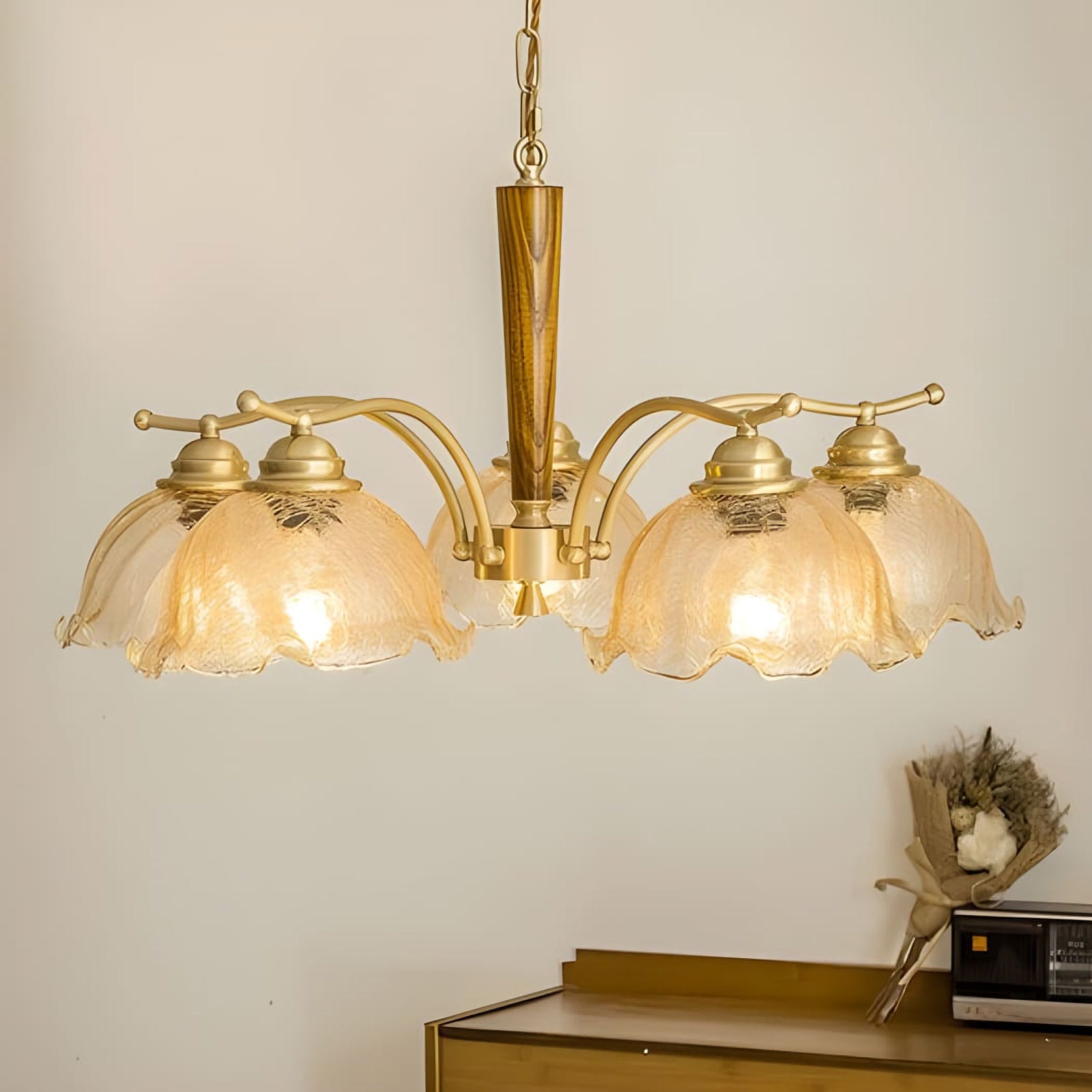 Vintage Petal Chandelier
