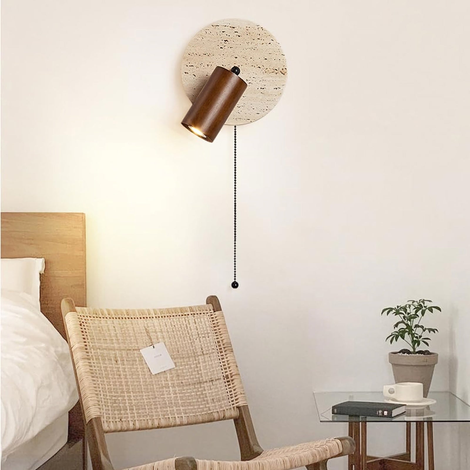 Vintage Travertine Wall Lamp