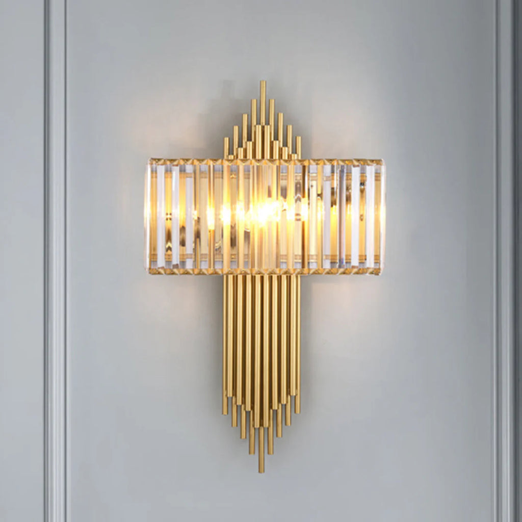 Wallis Gold Crystal Wall Lamp