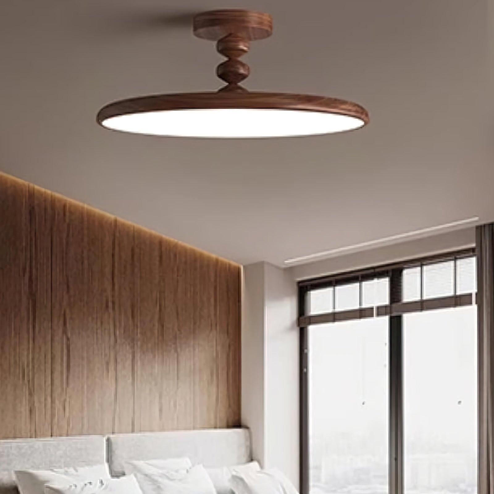 Walnut Ceiling Light