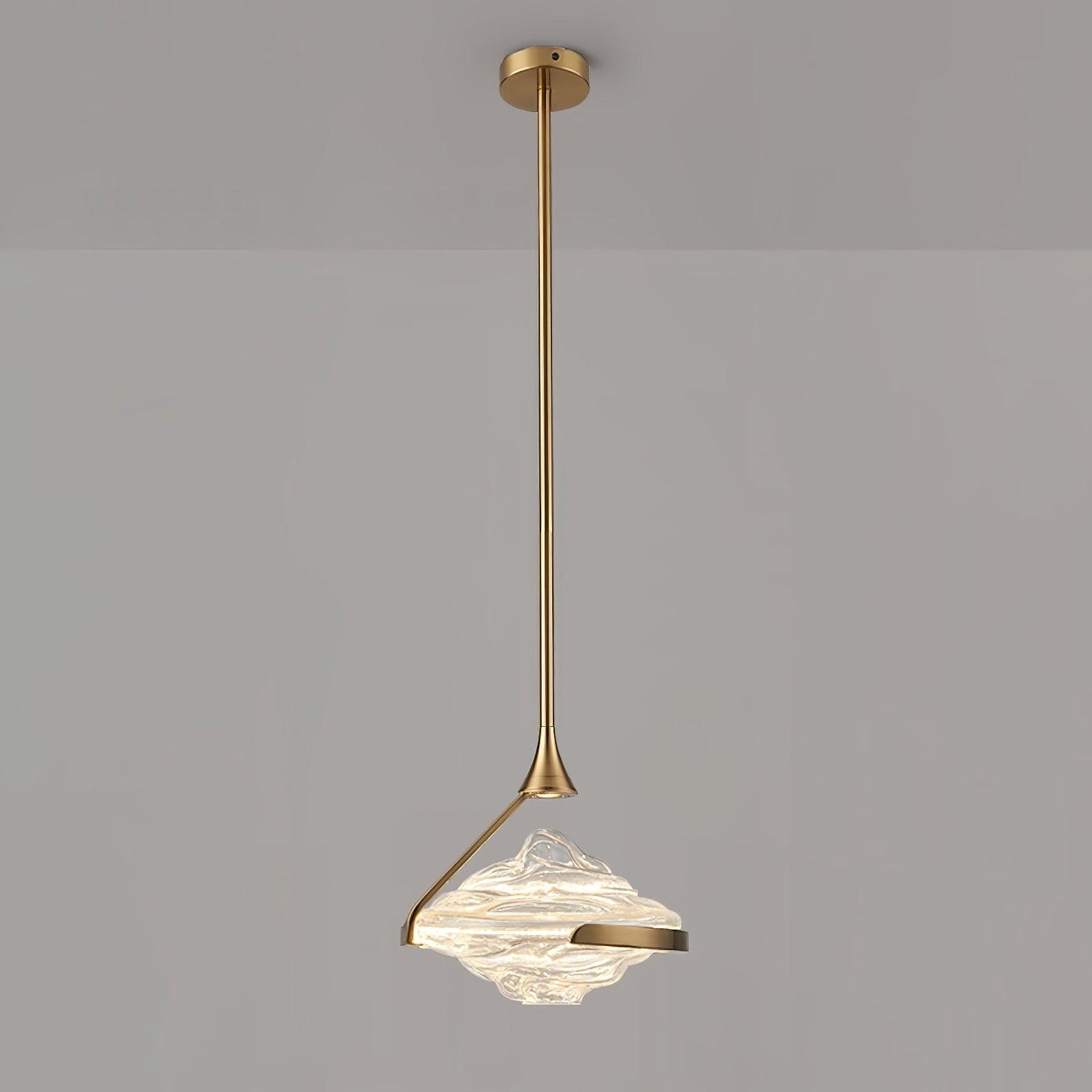 Wavy Glass Modern Pendant Light