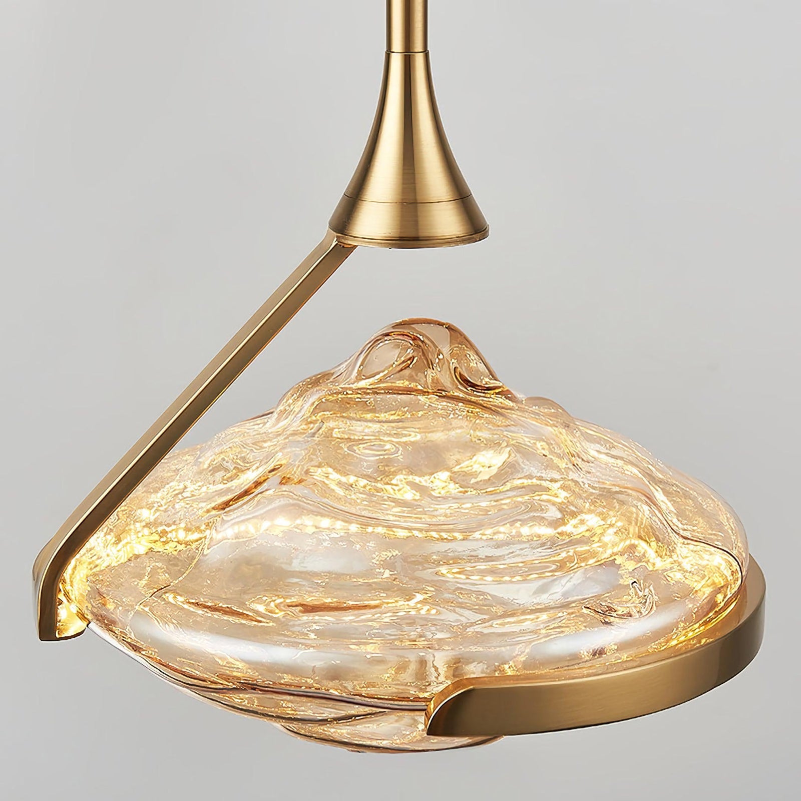 Wavy Glass Modern Pendant Light