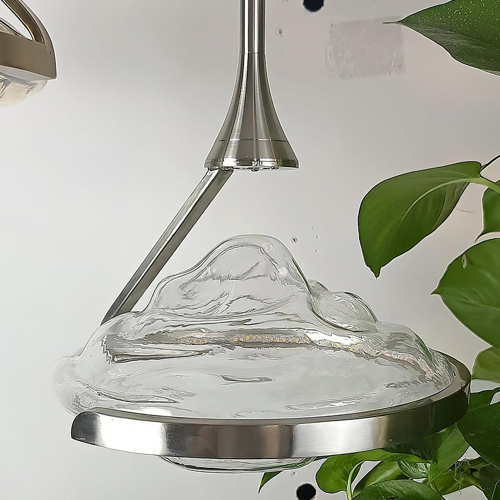 Wavy Glass Modern Pendant Light