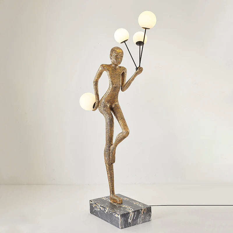 Welcome Sculpture Characters Floor Lamp
