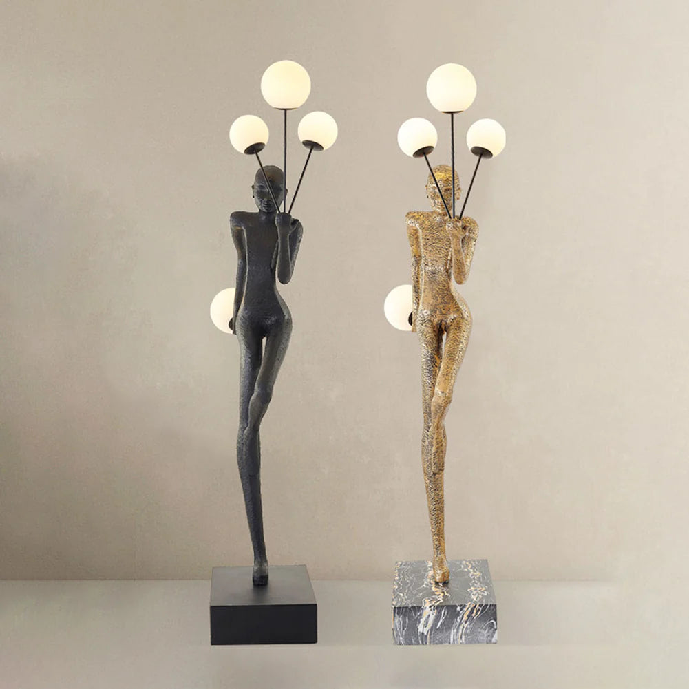 Welcome Sculpture Characters Floor Lamp