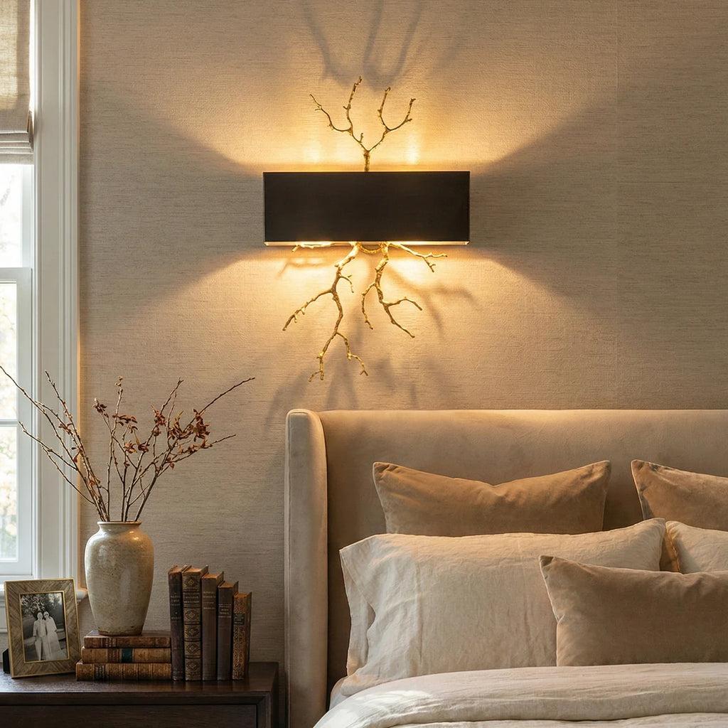 Brass Branch Wall Lamp