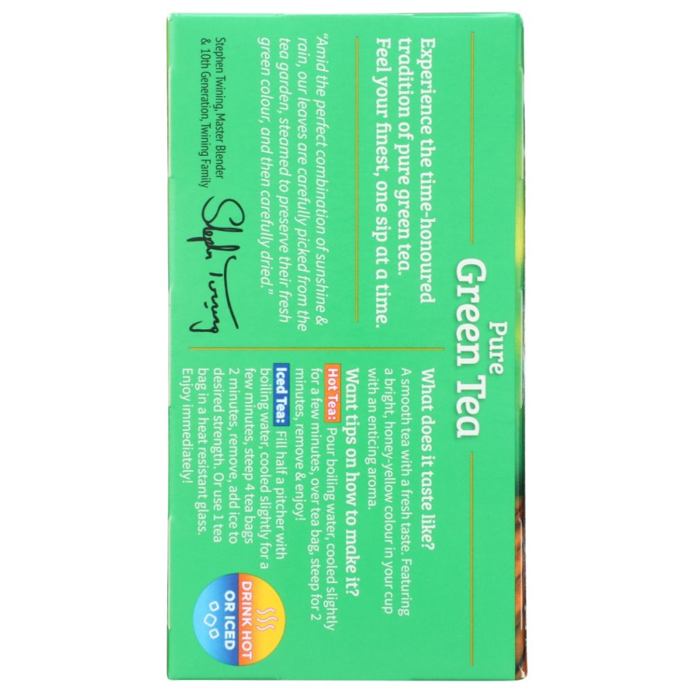 TWINING TEA: Green Tea, 20 bg