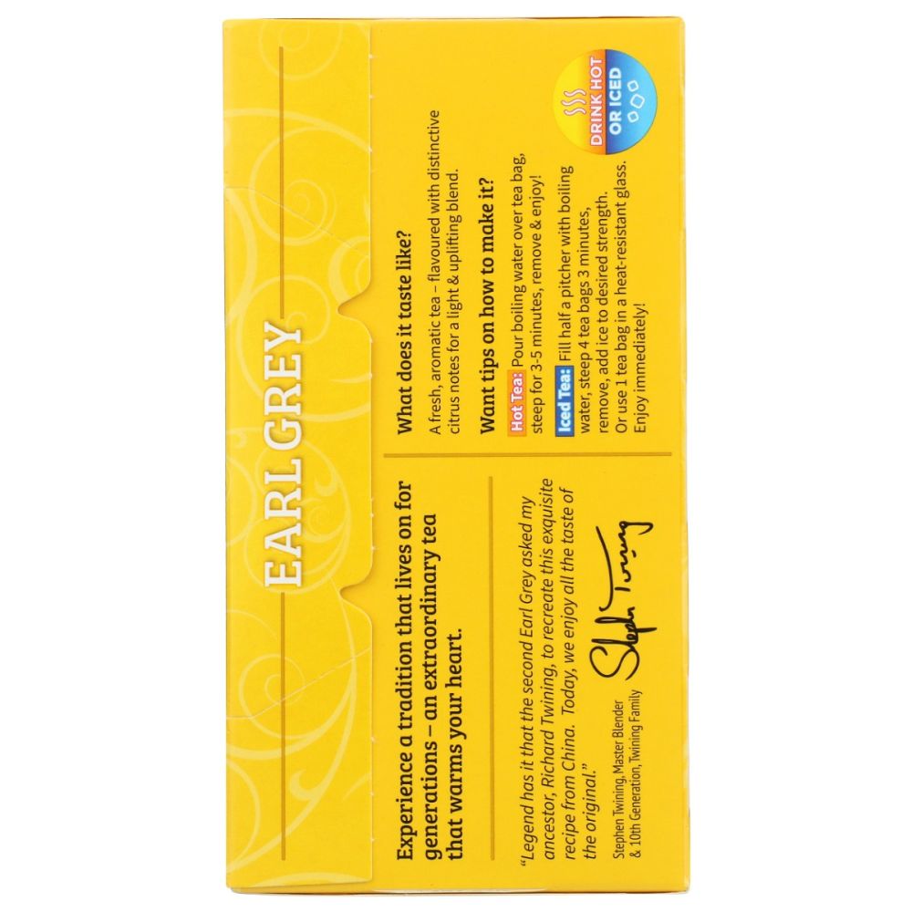 TWINING TEA: Earl Grey Tea, 50 bg