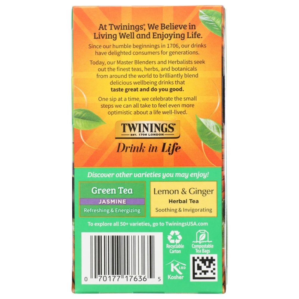 TWINING TEA: Green Tea, 20 bg