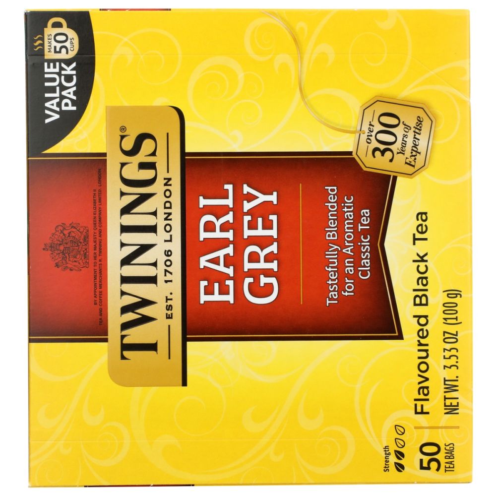 TWINING TEA: Earl Grey Tea, 50 bg