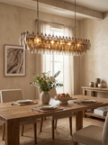 Elegant Smoked Murano Poliedri Chandelier