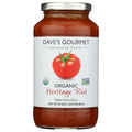 DAVES GOURMET: Organic Heritage Red Pasta Sauce, 24 oz