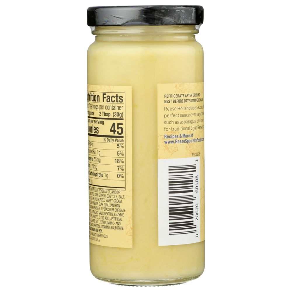 REESE Hollandaise Sauce - Perfect for Vegetables & Eggs Benedict 7.5oz