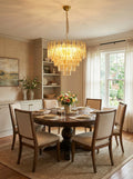 Honey Rectangular Glass Chandelier