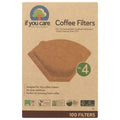 IF YOU CARE: No 4 Coffee Filters, 100 pc