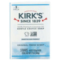 KIRKS: Original Fresh Scent - Bar Soap 3Pk, 12oz | Clean Gentle & Fresh