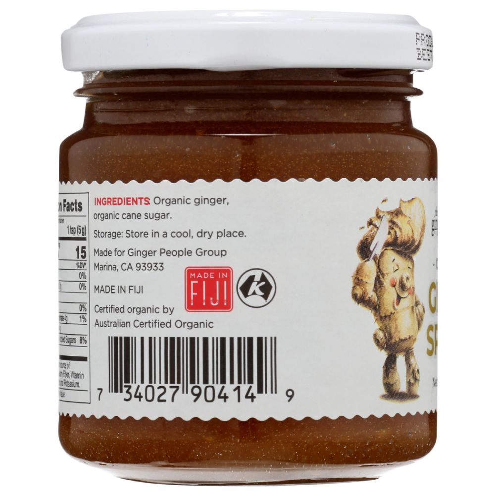 THE GINGER PEOPLE: Organic Ginger Spread, 8.5 oz