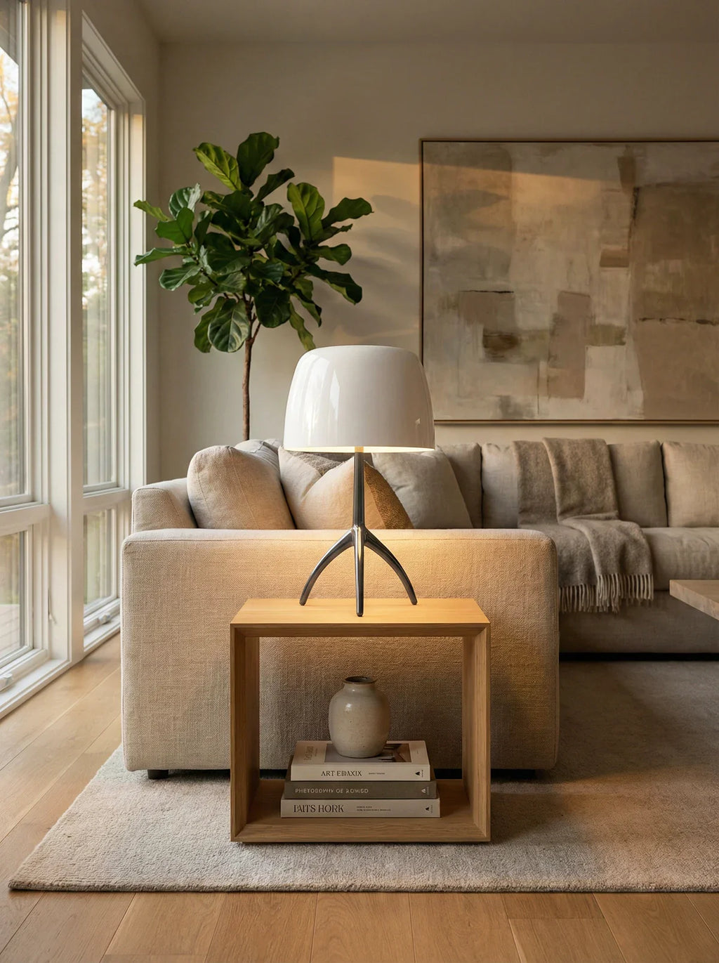 Lumiere Glass Table Lamp