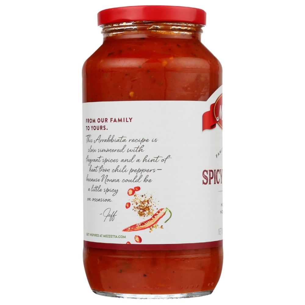 MEZZETTA: Family Recipes Spicy Marinara Sauce, 25 oz