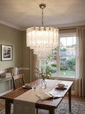 Murano Wave Glass Tube Chandelier