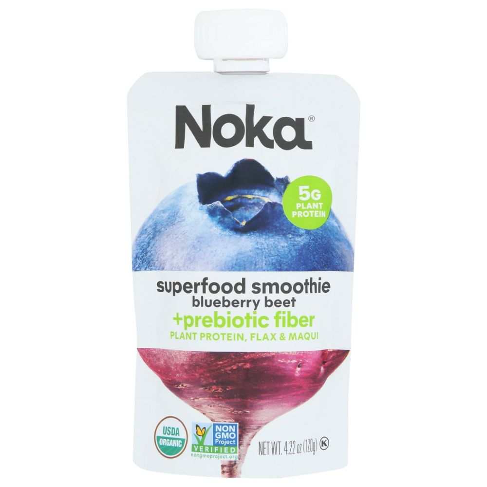 NOKA Blueberry Beet Superfood: Nutrient-Dense Smoothie| Prebiotic | 4.22oz