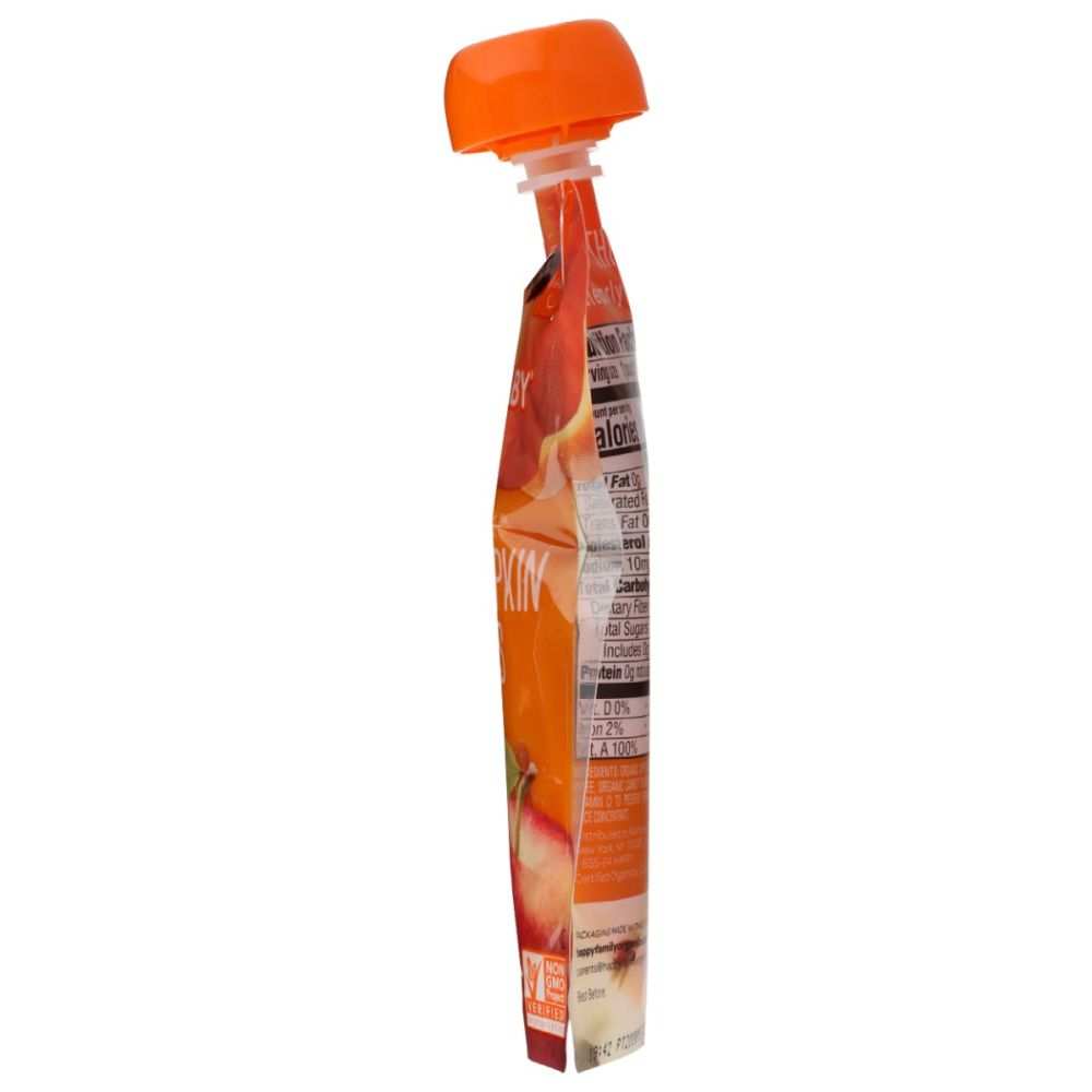 HAPPY BABY: Apples Pumpkin and Carrots Pouch, 4 oz
