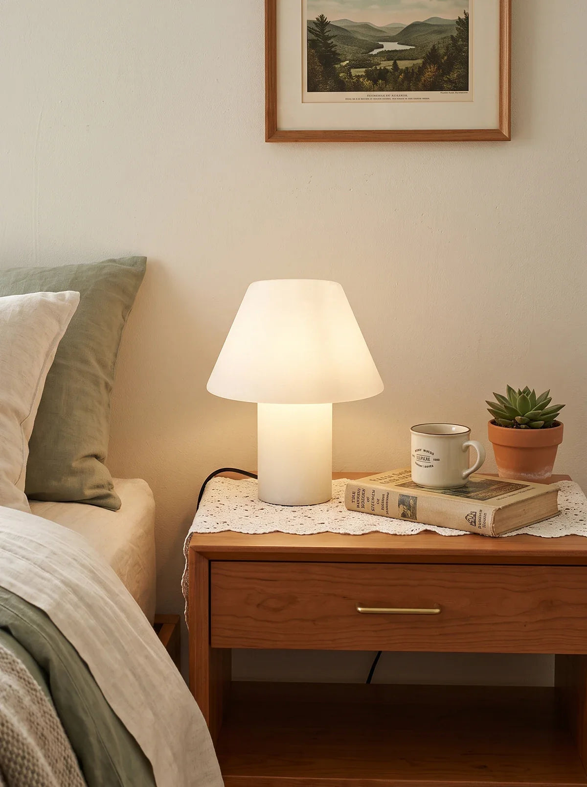 Alabaster Petra Stone House Table Lamp