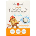 THE GINGER PEOPLE: Ginger Rescue Chewable Ginger Tablets Mighty Mango, 24 tb