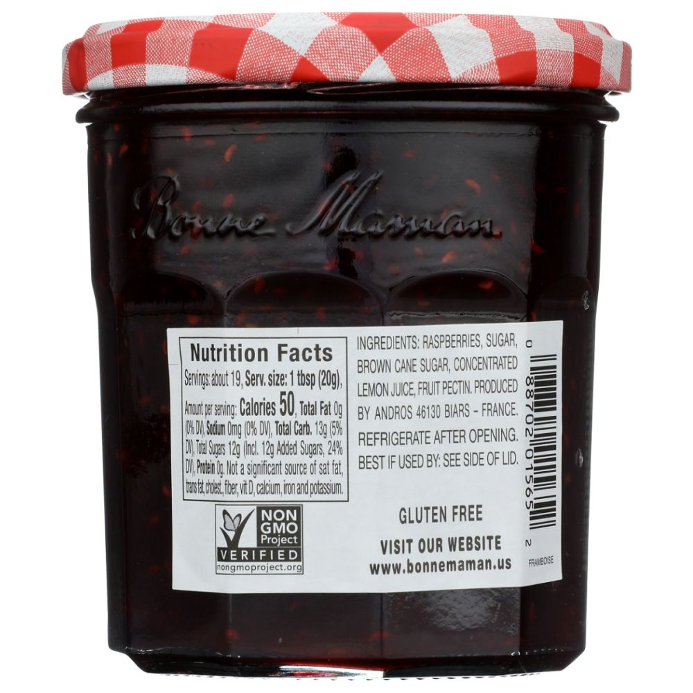 BONNE MAMAN: Raspberry Preserves, 13 oz