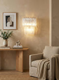 Star Shaped Transparent Glass Wall Lamp