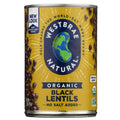 WESTBRAE: Organic Black Lentils No Salt Added, 15 oz